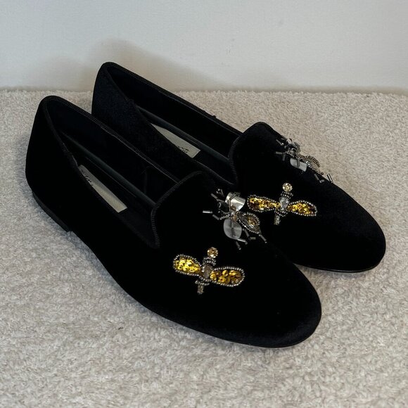 Vintage HavanaSue Velvet FlatsBlack